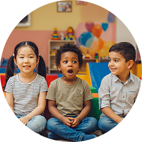 Therapist executing sensory skills development exercise